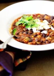 CQ- pumpin and black bean chili